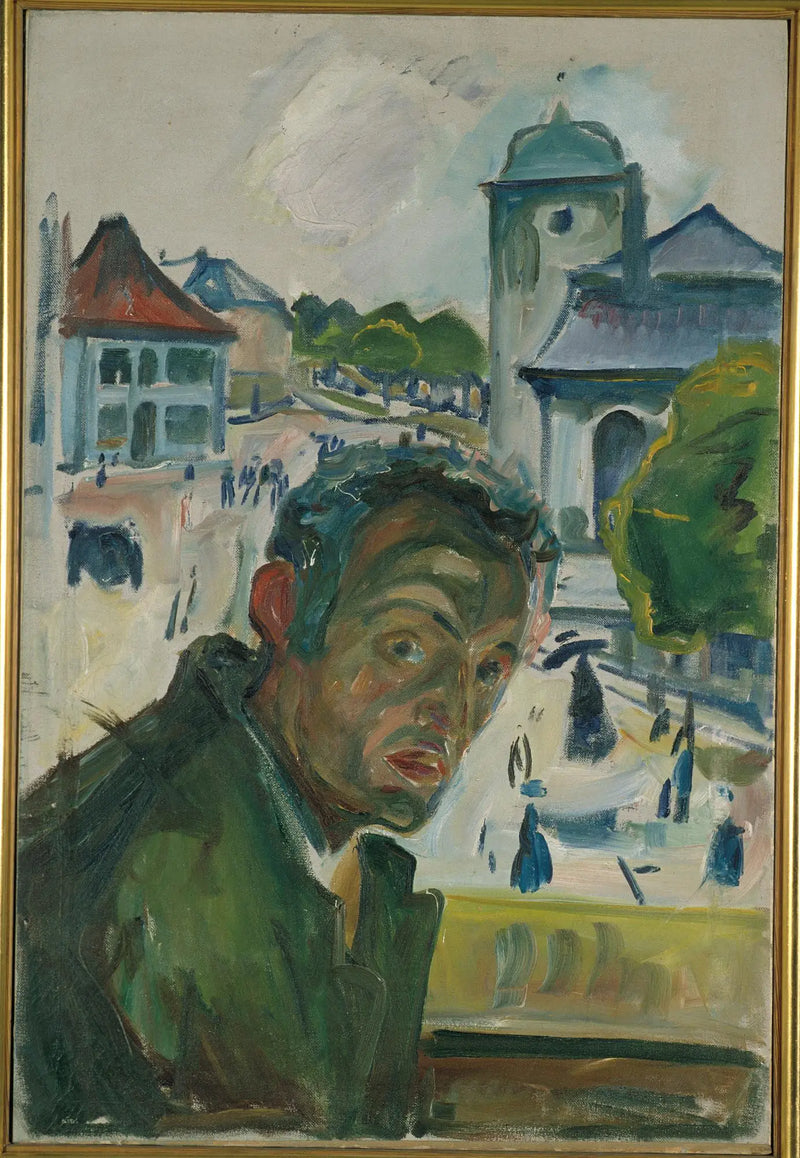 Autorretrato en Bergen - Edvard Munch