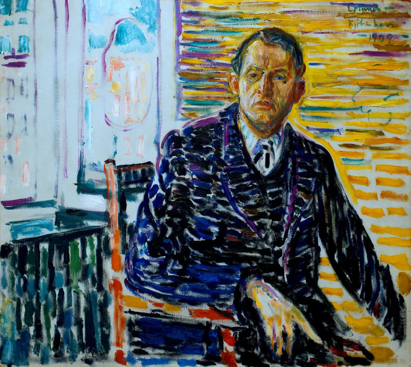 Autorretrato en la clínica - Edvard Munch