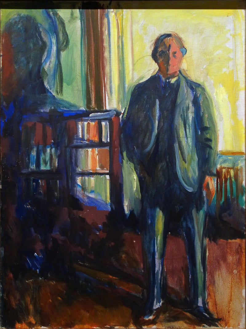 Autorretrato con la mano en el bolsillo - Edvard Munch