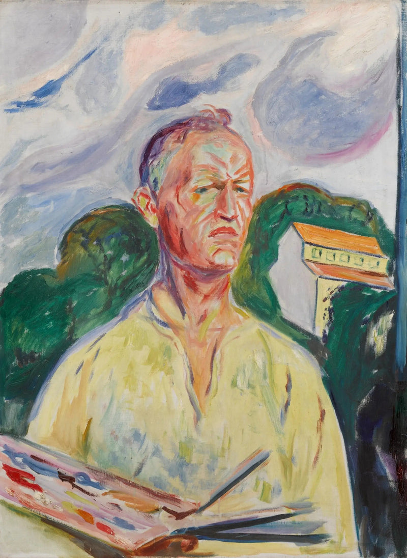 Autorretrato con la paleta - Edvard Munch