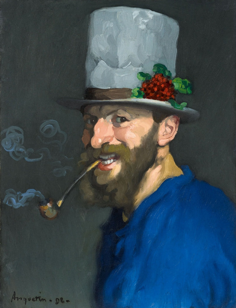 Autorretrato con pipa - Louis Anquetin