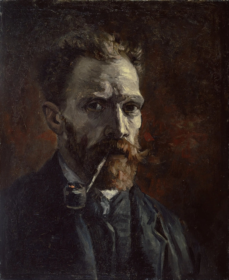 Autorretrato con pipa - Vincent van Gogh