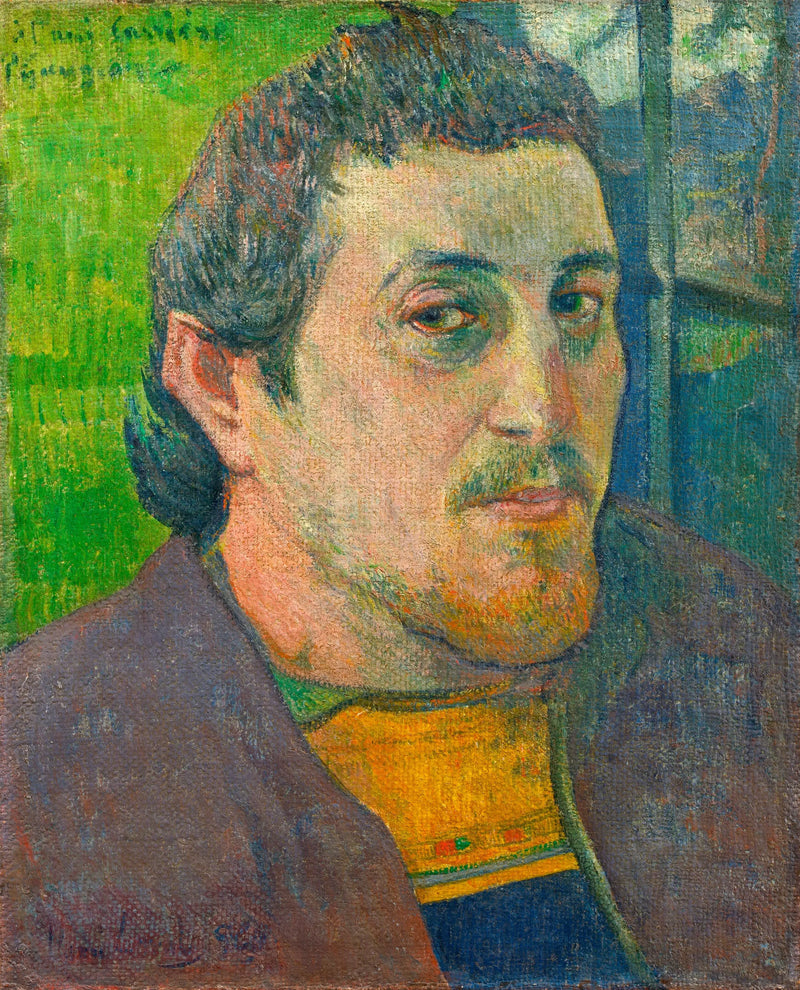 Autorretrato con el amigo Carrière - Paul Gauguin