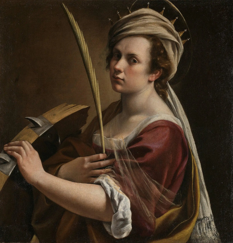 Autorretrato a Santa Catalina de Alejandría - Artemisia Gentileschi