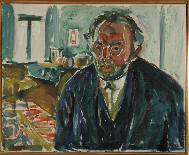 Autorretrato después de la gripe española - Edvard Munch
