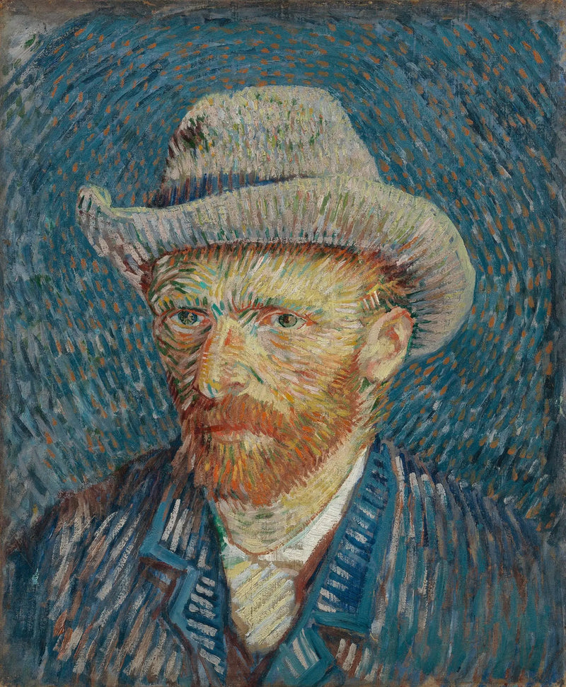 Autorretrato con sombrero de fieltro - Vincent van Gogh