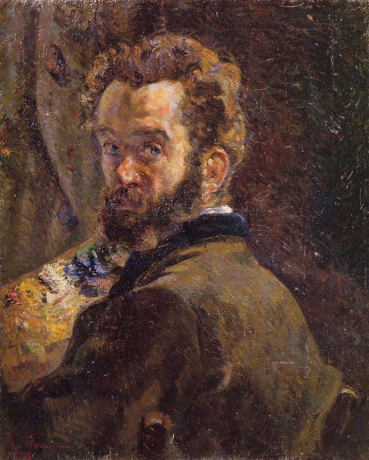 Autorretrato en caballete - Armand Guillaumin