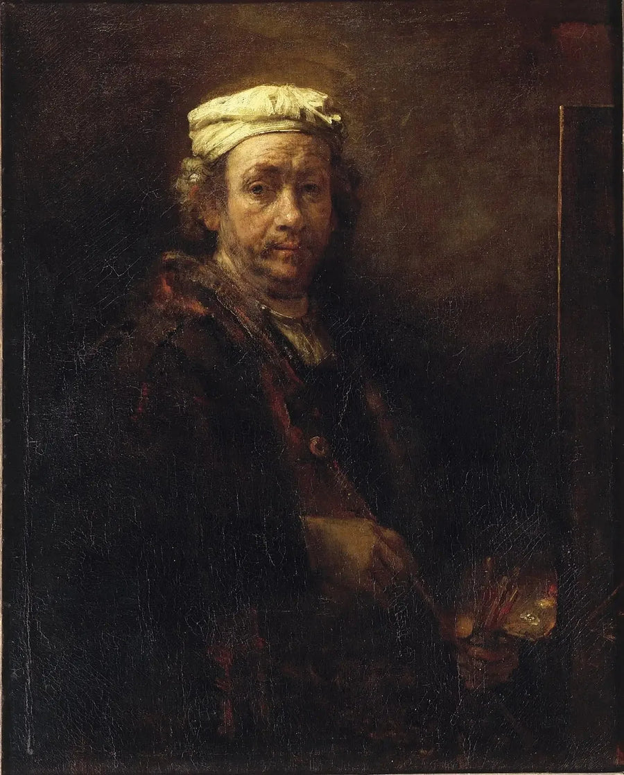 Autorretrato con caballete - Rembrandt