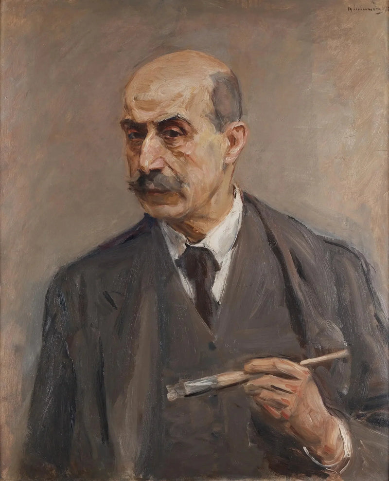Autorretrato con pincel - Max Liebermann