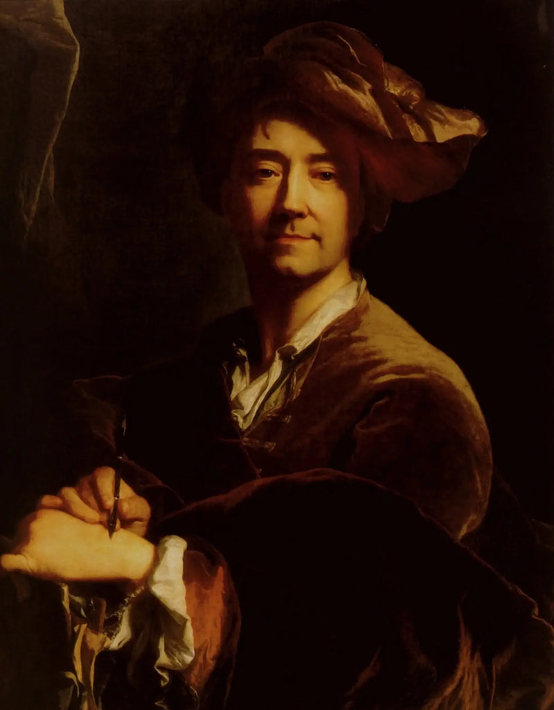 Autorretrato con portaminas - Hyacinthe Rigaud