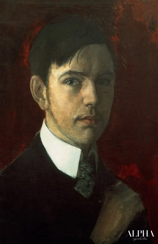 Autoportrait - August Macke - Reproductions de tableaux et peintures haut de gamme