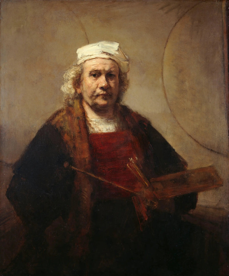 Autorretrato con dos círculos - Rembrandt