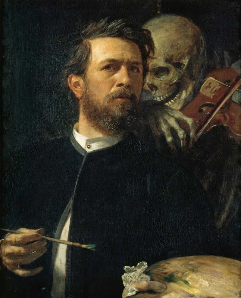 Autorretrato con la Muerte tocando el violín - Arnold Böcklin