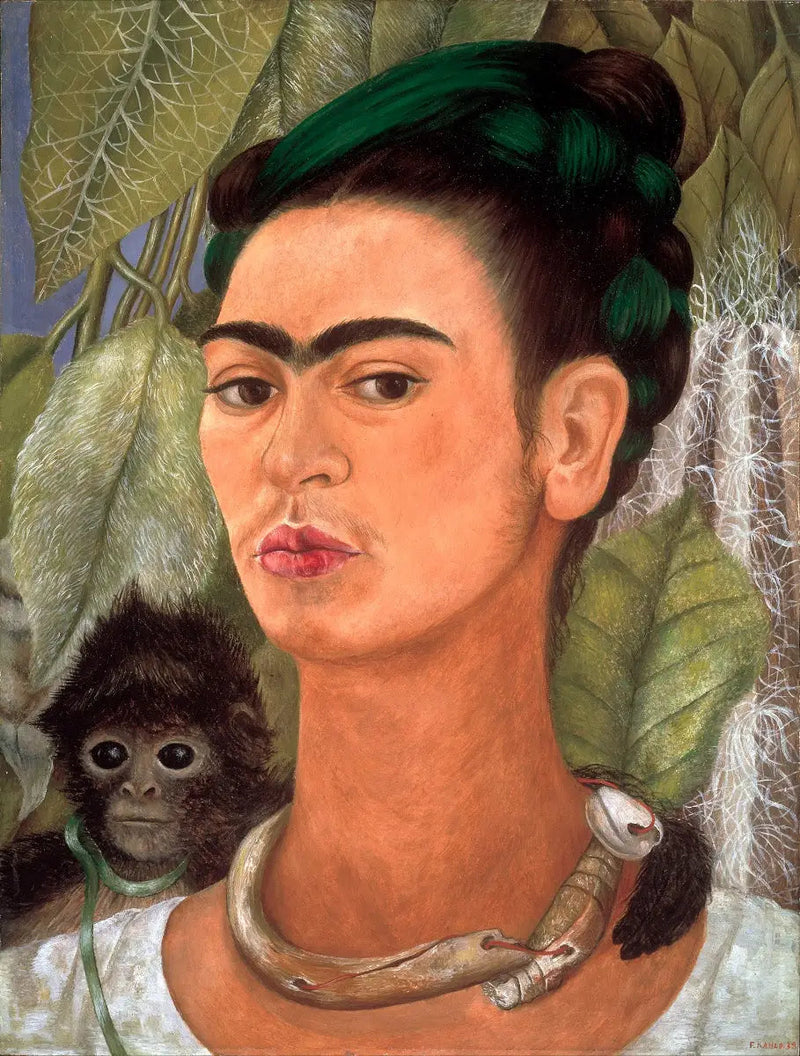 Autorretrato con un mono - Frida Kahlo