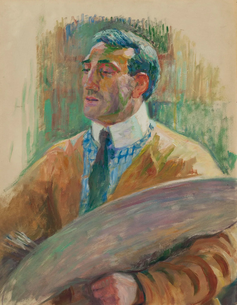 Autorretrato con paleta - Theo van Rysselberghe