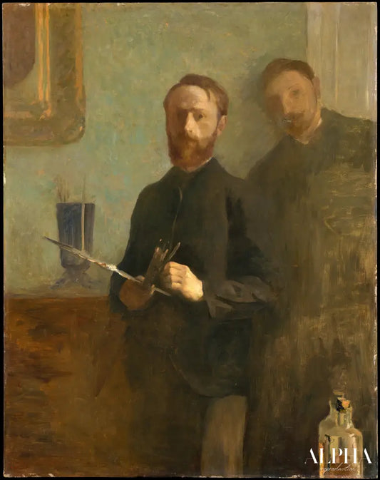 Autoportrait avec Waroquy - Édouard Vuillard - Reproductions de tableaux et peintures haut de gamme