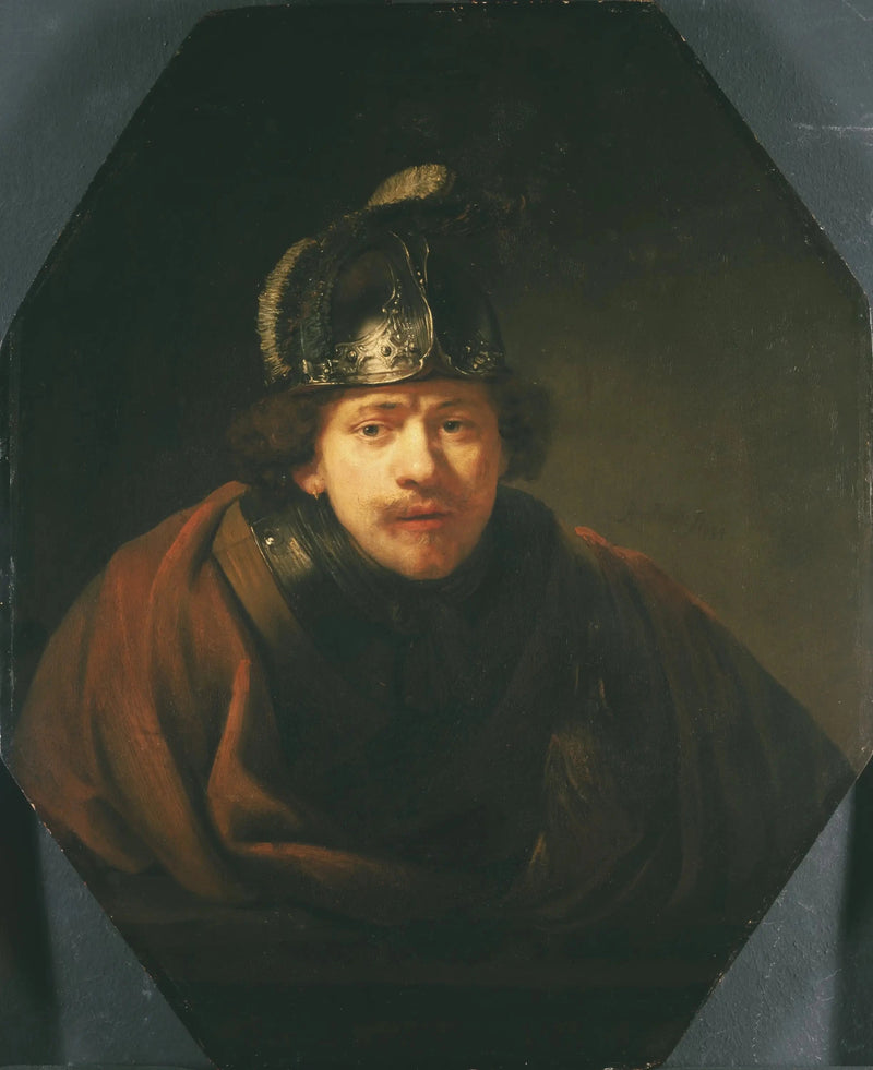 Autorretrato con casco - Rembrandt