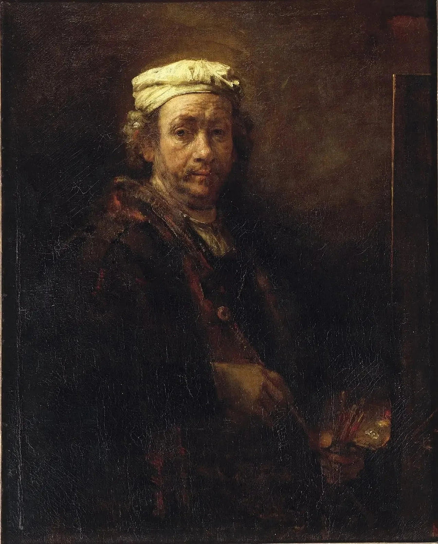 Autorretrato con caballete - Rembrandt