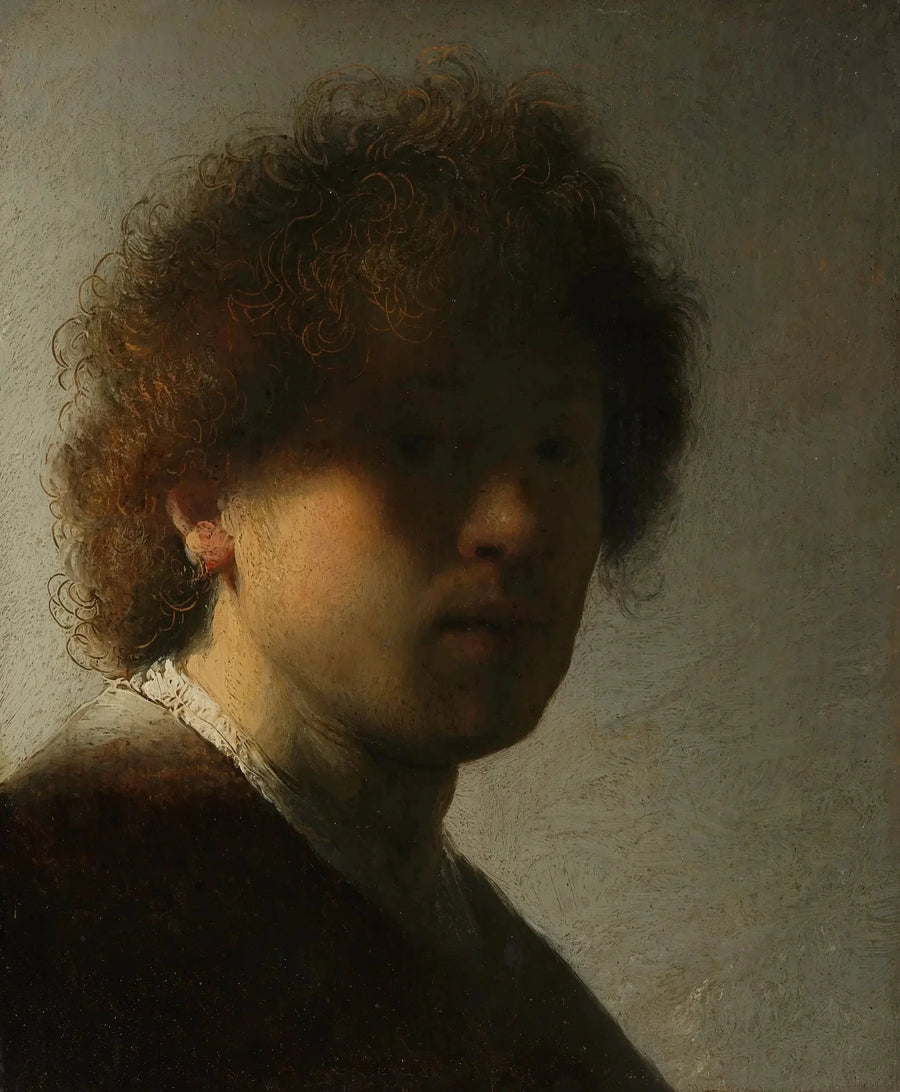 Autorretrato con el cabello despeinado - Rembrandt