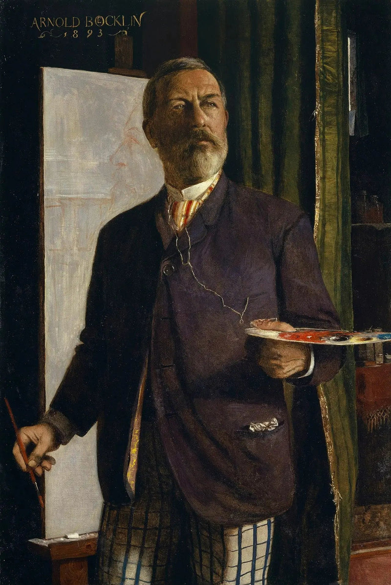 Autorretrato en el taller - Arnold Böcklin