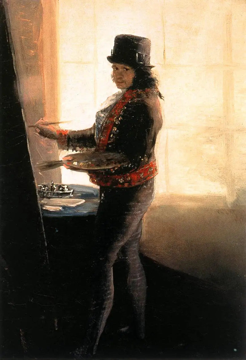 Autorretrato en el taller - Francisco de Goya