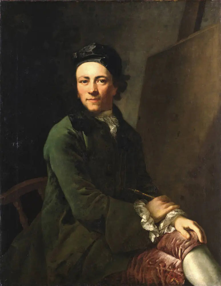 Autorretrato de juventud - Anton Graff