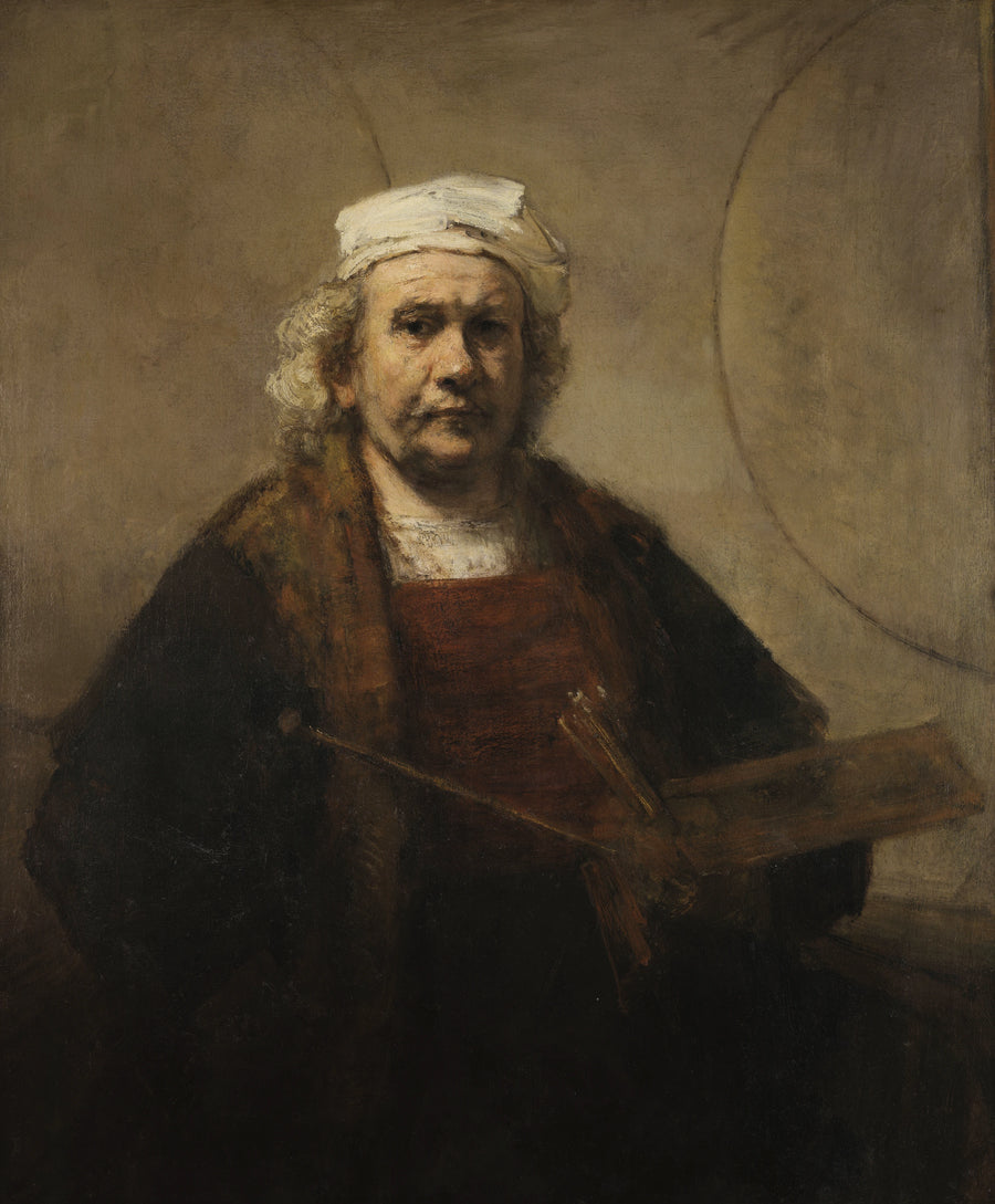 Autorretrato con dos círculos - Rembrandt