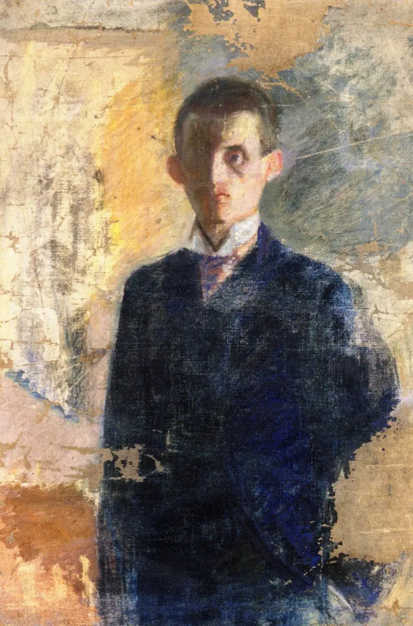 Reproduction du tableau « Autoportrait - Edvard Munch » par Alpha Reproduction en peinture à l’huile