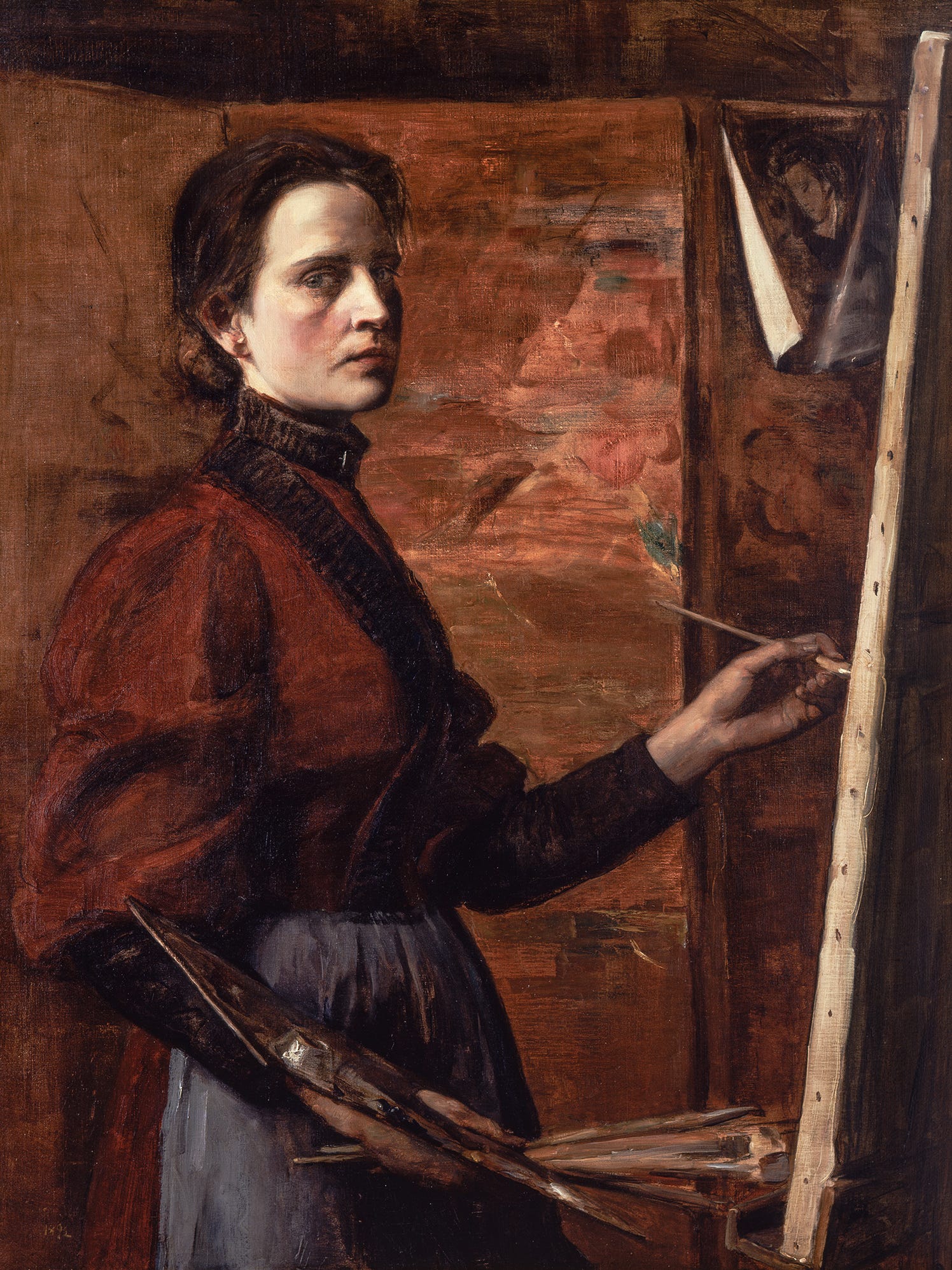 Autoportrait - Elizabeth Nourse image 1 reproduction réalisée par Alpha Reproduction