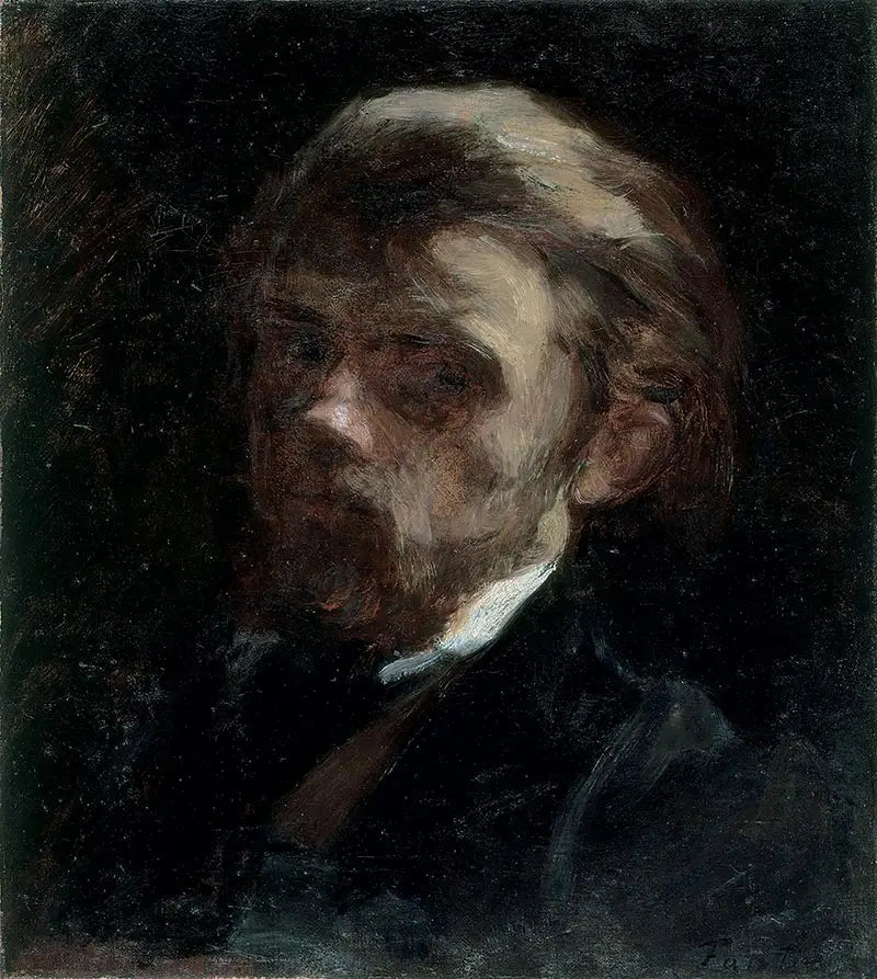 Autorretrato de medio cuerpo, de tres cuartos a la izquierda - Henri Fantin-Latour