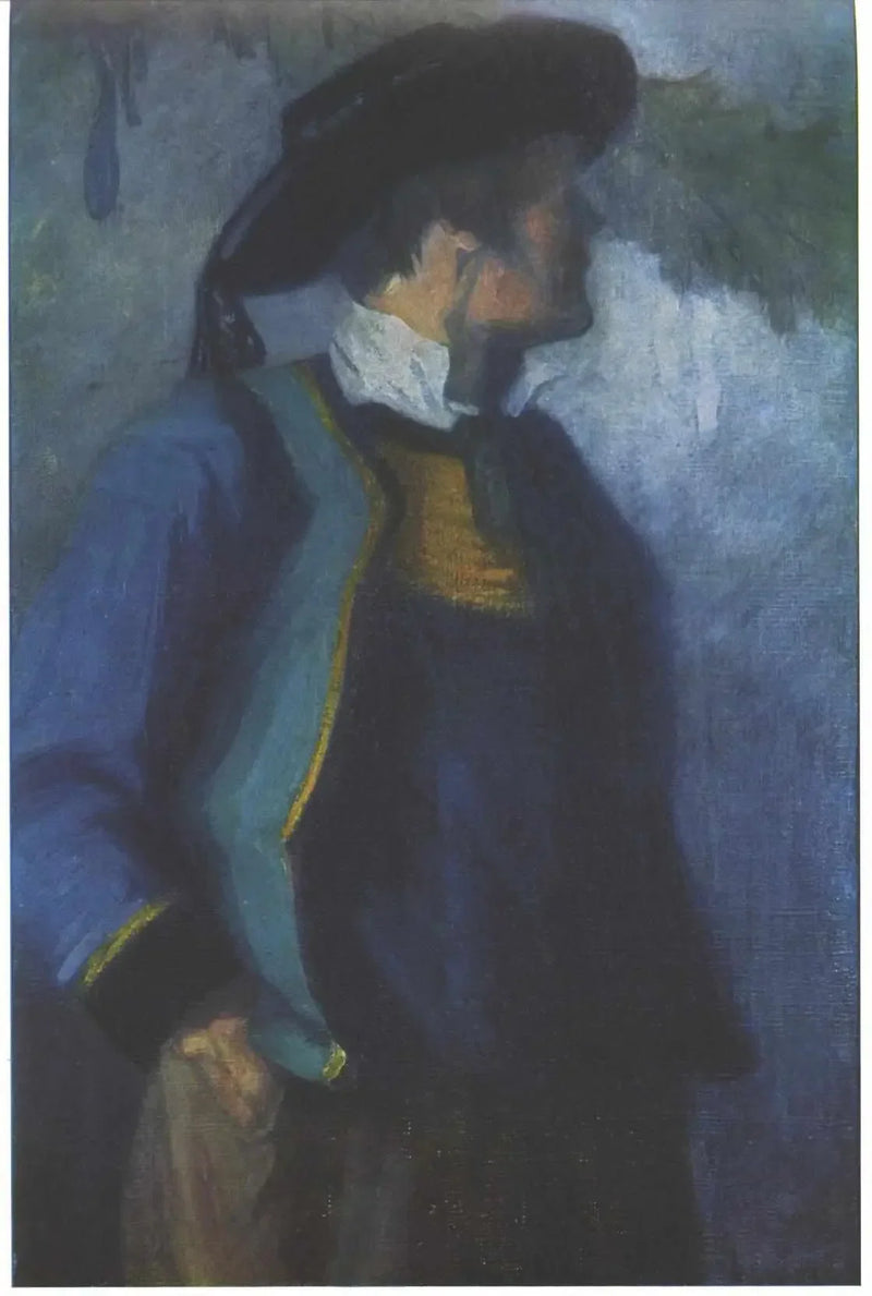 Autorretrato con traje bretón - Franz Marc
