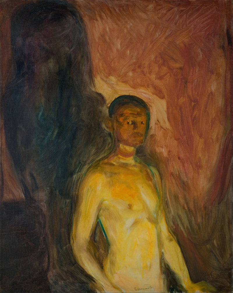 Autorretrato en el infierno - Edvard Munch