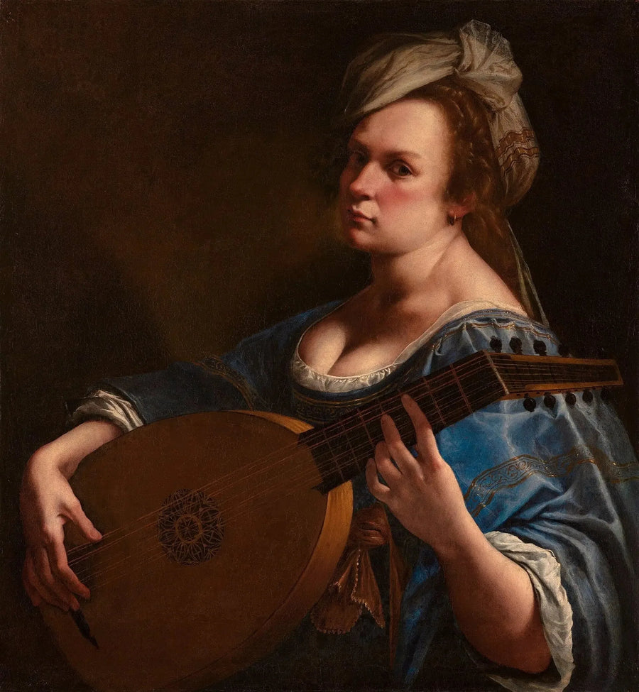 Autorretrato en jugadora de laúd - Artemisia Gentileschi