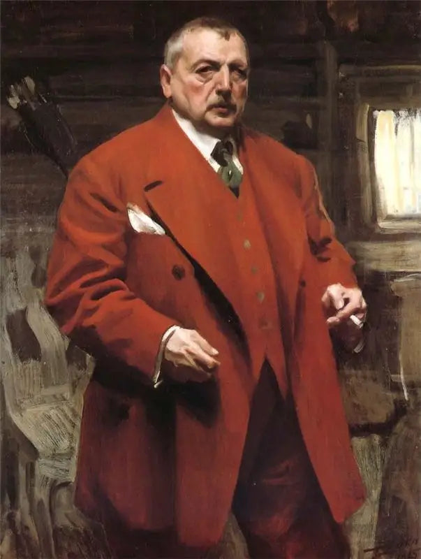 Autorretrato en rojo - Anders Zorn