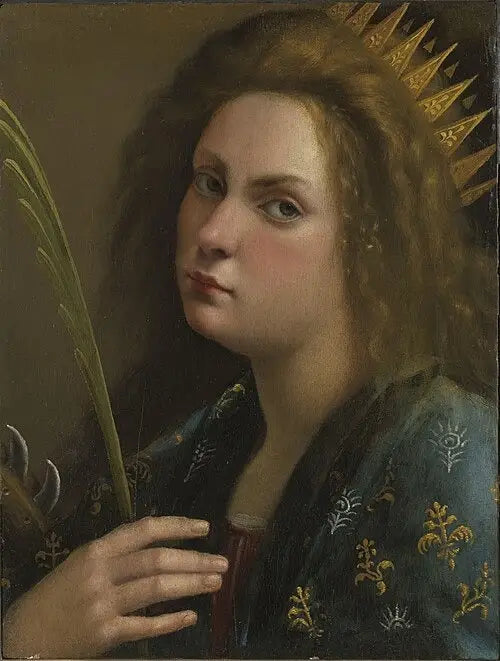 Autorretrato en Santa Catalina de Alejandría - Artemisia Gentileschi