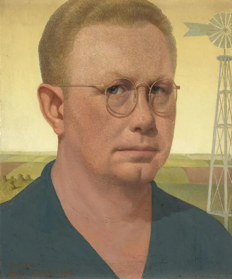 Autorretrato - Grant Wood
