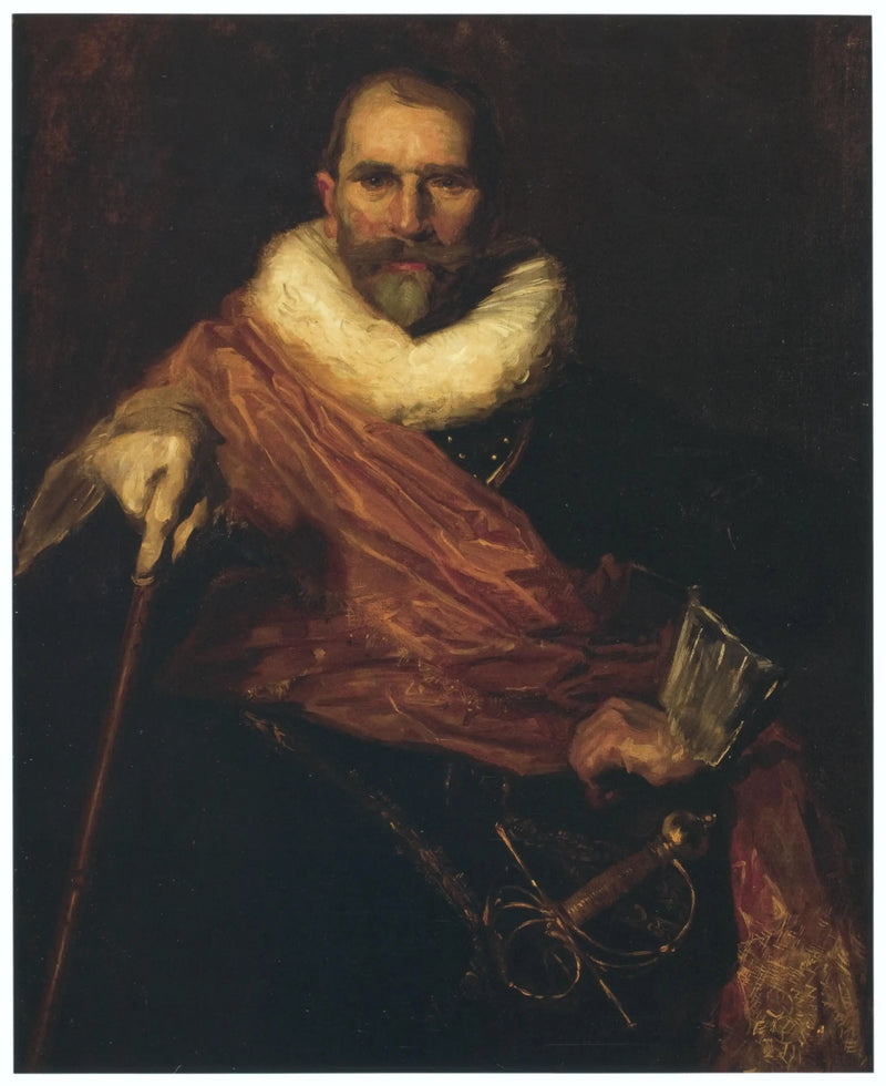 Autorretrato vestido en Johan Claesz Loo por Frans Hals - William Merritt Chase