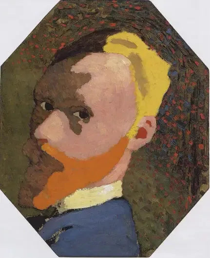 Autoportrait octogonal - Édouard Vuillard image 1 reproduction d’œuvre d’art à l’huile