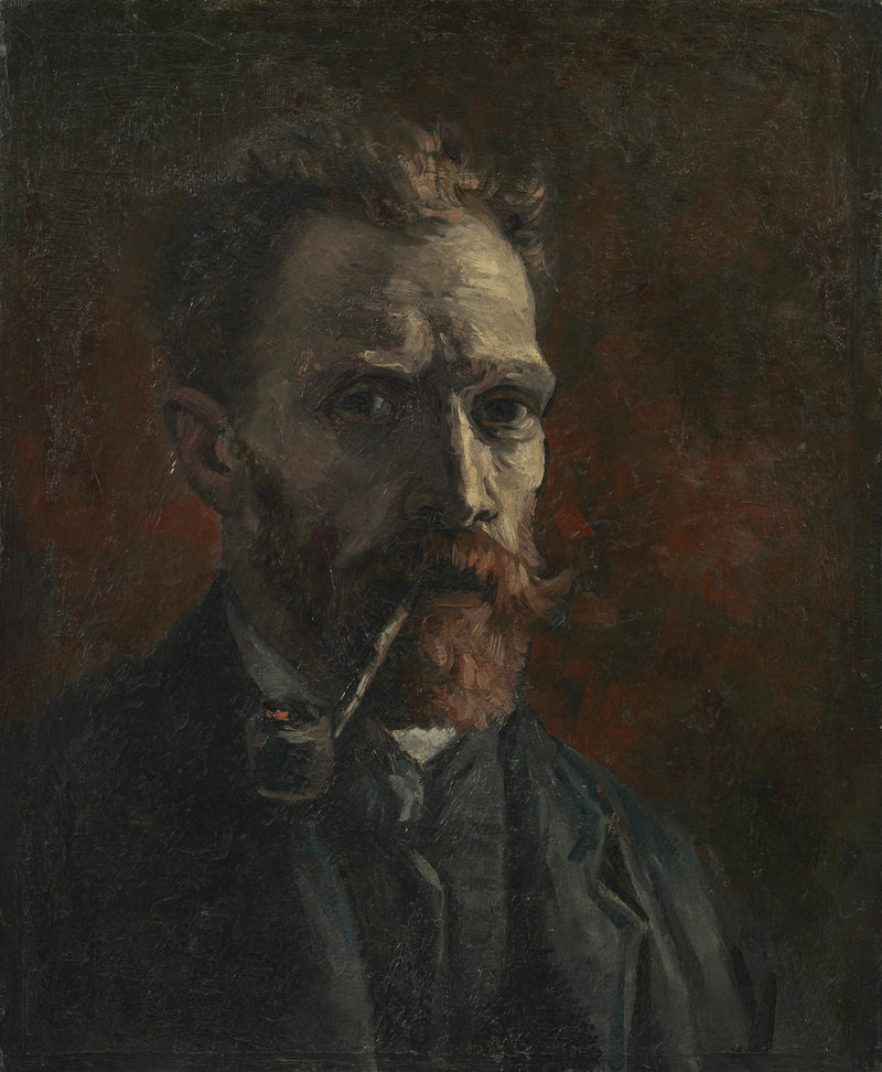 Autorretrato con pipa - Vincent van Gogh