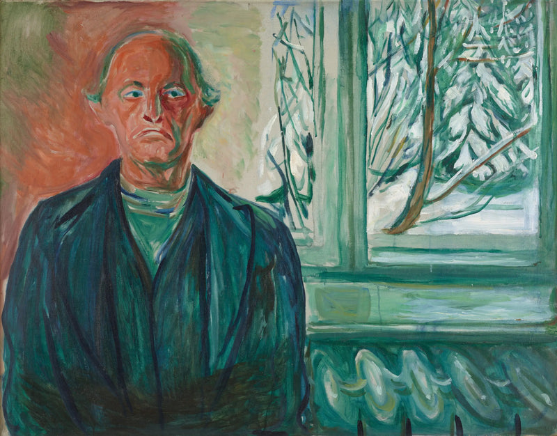Autorretrato cerca de la ventana - Edvard Munch