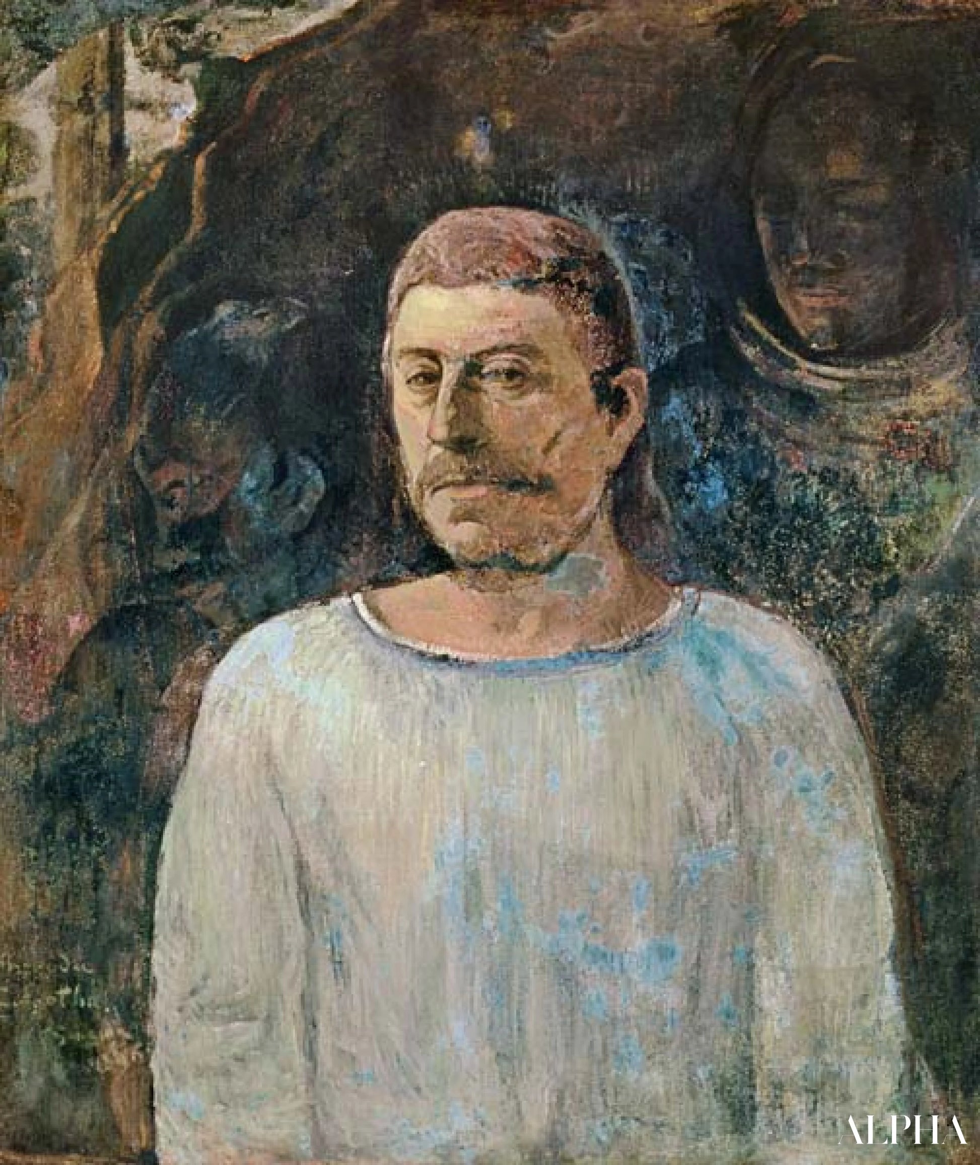 Autoportrait près du Golgotha - Paul Gauguin - Reproductions de tableaux et peintures haut de gamme