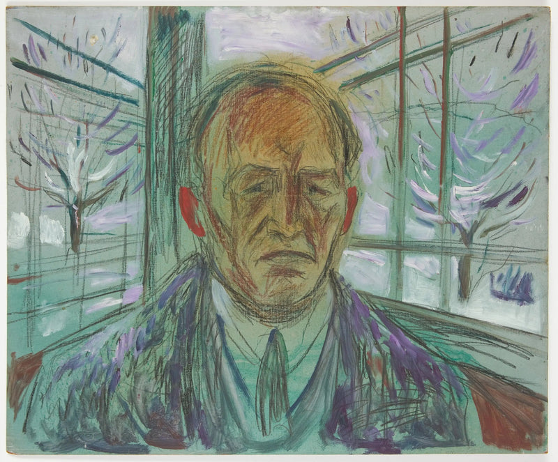 Autorretrato en la veranda - Edvard Munch