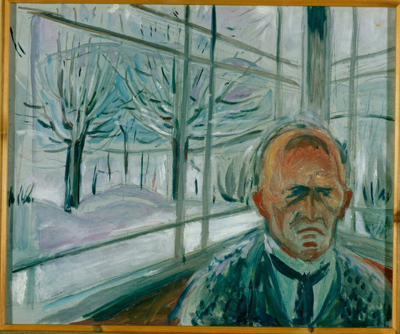 Autorretrato en la veranda - Edvard Munch