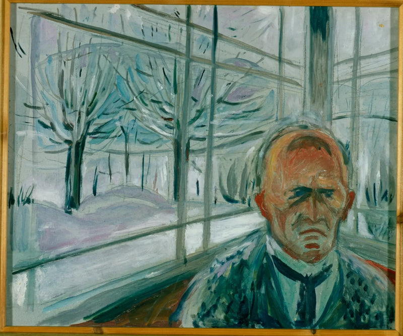Autorretrato en la veranda - Edvard Munch