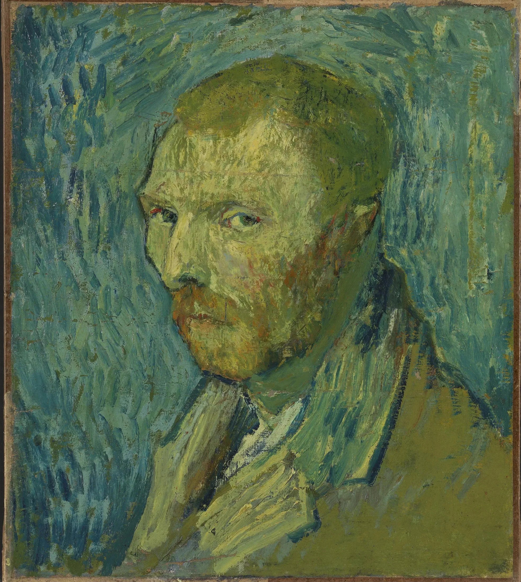 Autoportrait - Vincent van Gogh image 1 copie de tableau peinte à la main