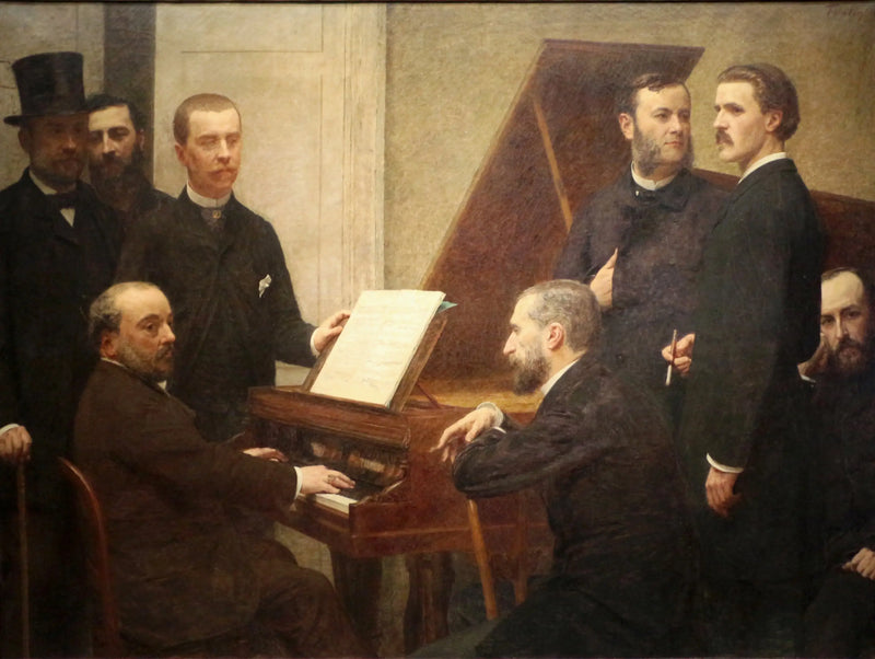 Alrededor del piano - Henri Fantin-Latour