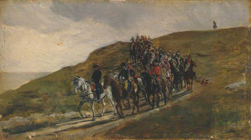 Avant-garde d'une armée - Ernest Meissonier
