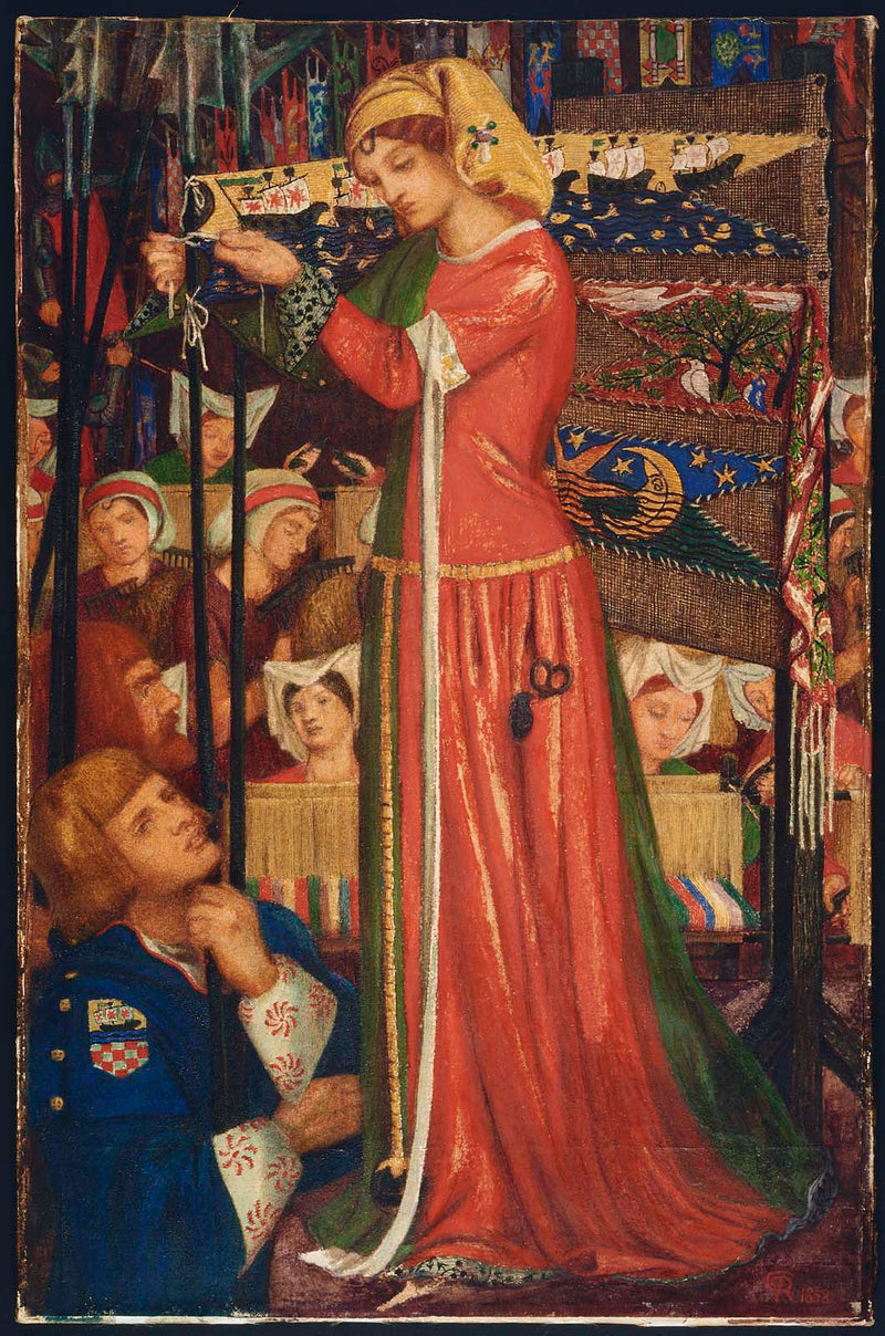Antes de la batalla - Dante Gabriel Rossetti