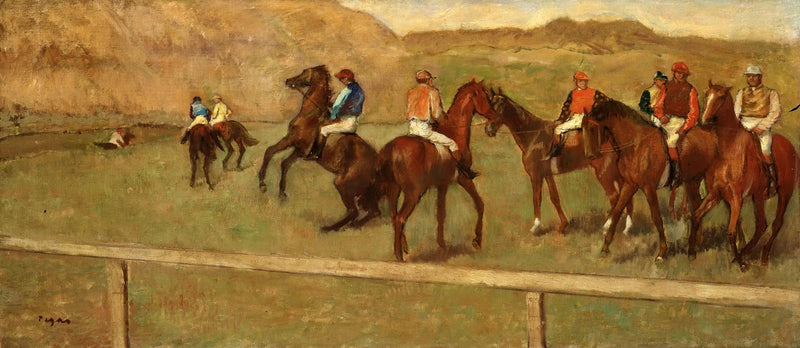 Antes de la partida - Edgar Degas