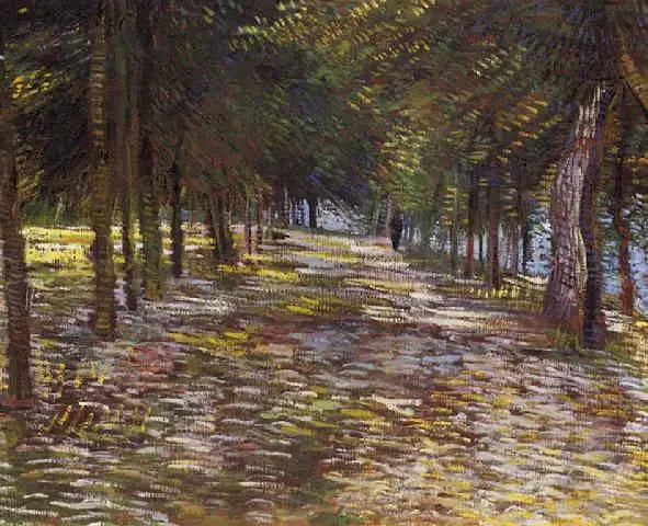 Avenida de Parc Voyer d'Argenson en Asnières - Vincent van Gogh